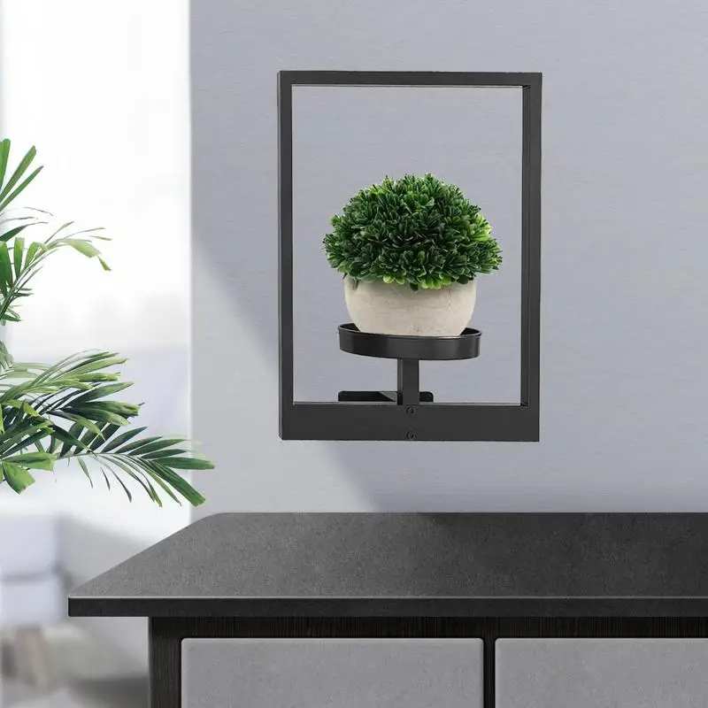 

Рамка для фото, настенный кашпо, настенный сочный кашпо, стильный металлический держатель для оконных растений для домашнего декора, витрины