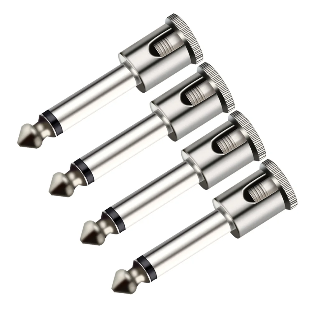 Conector de cable macho para micrófono de guitarra, Conector de Audio Mono/estéreo de 6,35mm, 6,3 MM, venta al por mayor de fábrica, 10 unidades por