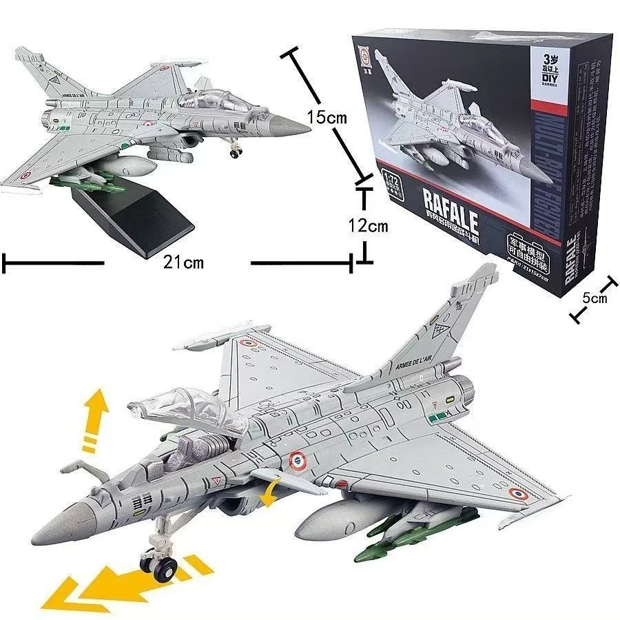 

Масштабная модель истребителя RAFALE 1/72 из ABS-пластика для детей, современная военная модель самолета, конструктор, коллекционный подарок для любителей авиации