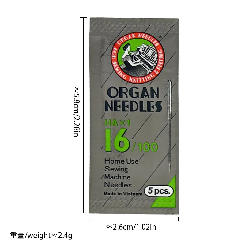 HA*1 Sewing Needles Japan ORGAN House Sewing Machine Needles for SINGER BROTHER size 8,9,10,11,12,14, 16 ,18