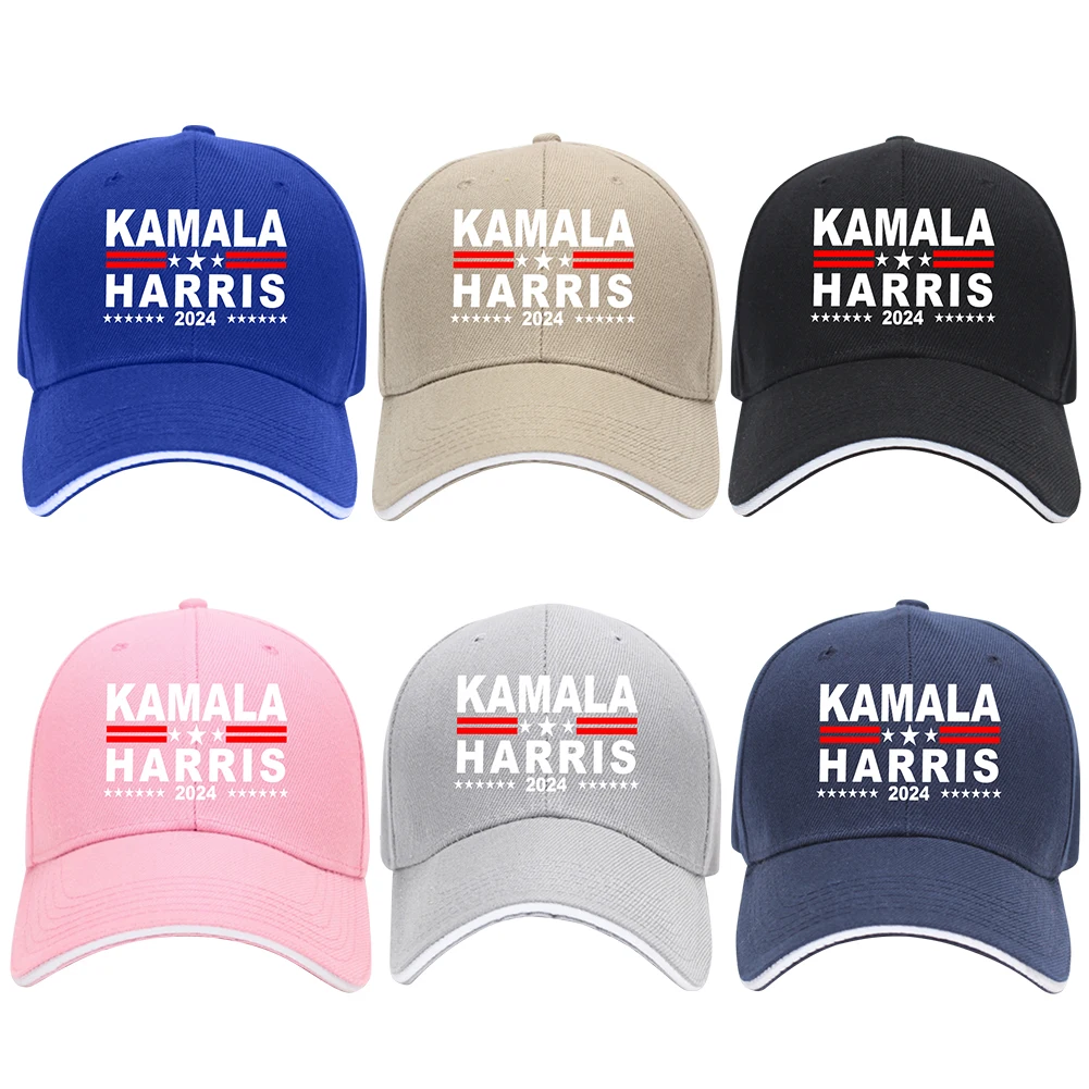 Nowa czapka z daszkiem Kamala Harris 2024 President American Flag Vintage Pro USA Czapka z daszkiem Uv Protection Solar Hat Czapka przeciwsłoneczna