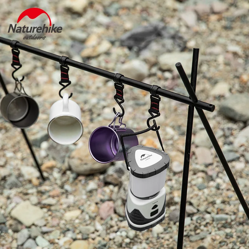 Imagem -05 - Naturehike-aluminum Alloy Camping Hanging Rack Triangle Travel Shelf Hanger Nature Hike Tools Outdoor Eequipment