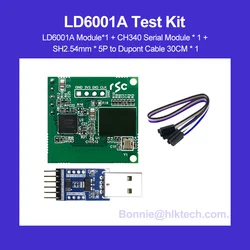 Hi-Link 8m 60G HLK-LD6001A HLK-LD6001B HLK-LD6001C Multi-People Movement Trajectory Tracking Radar Sensor Detection Module