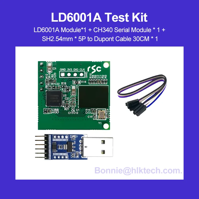 Hi-Link 8m 60G HLK-LD6001A HLK-LD6001B HLK-LD6001C Multi-People Movement Trajectory Tracking Radar Sensor Detection Module