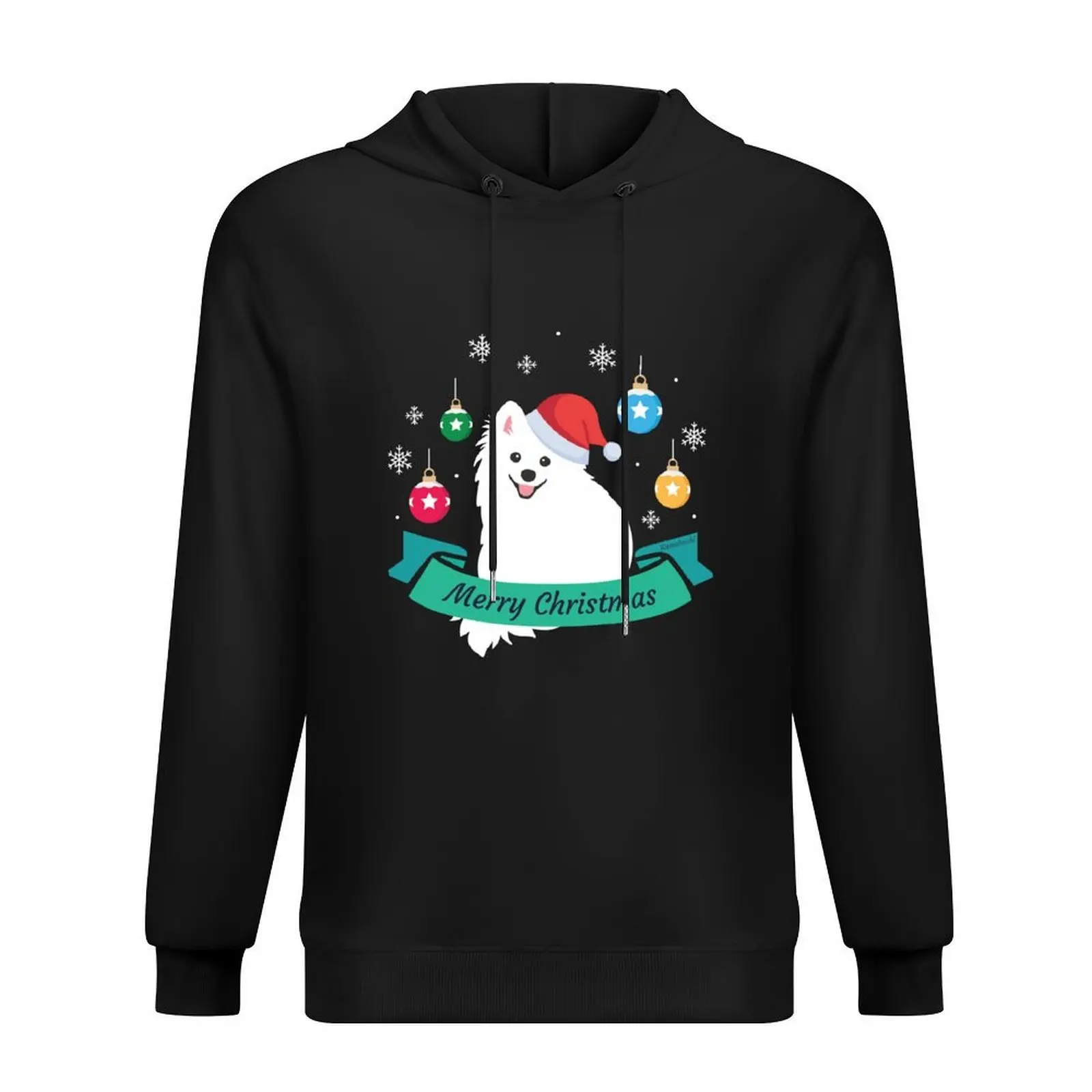 

A Merry Christmas from Japanese Spitz Dog Santa Hoodie autumn anime clothes men clothing new in hoodies and blouses
