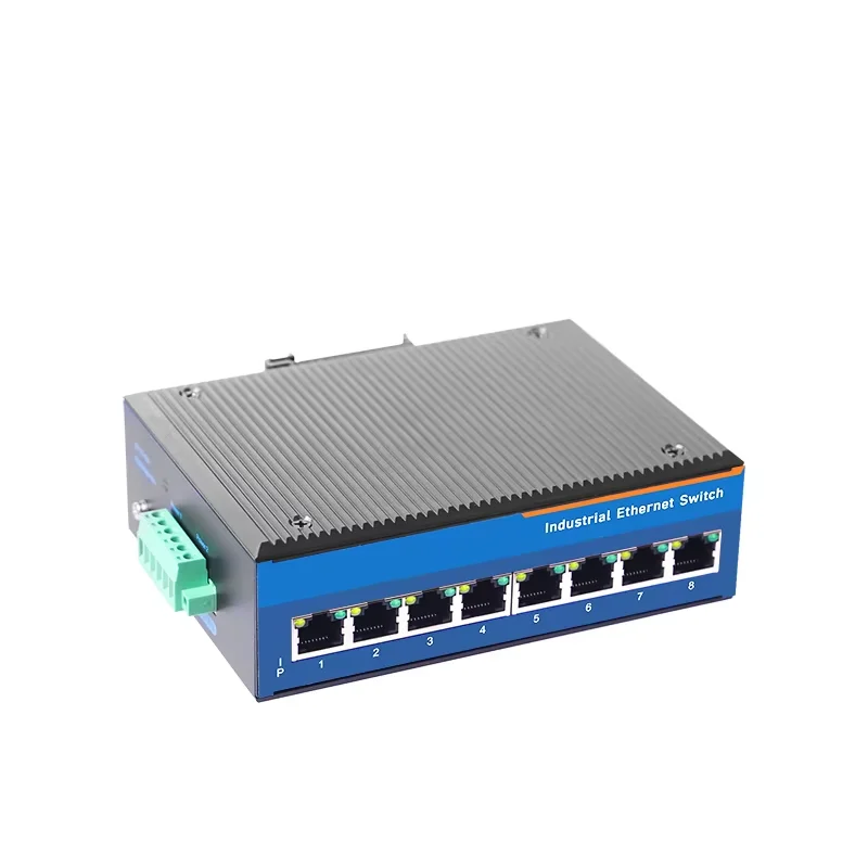 Fotografia 6: Switch gigabit ethernet industrial pusr com 10/100/1000mbps 5/8/16 rj45 poe + portas USR-ISG