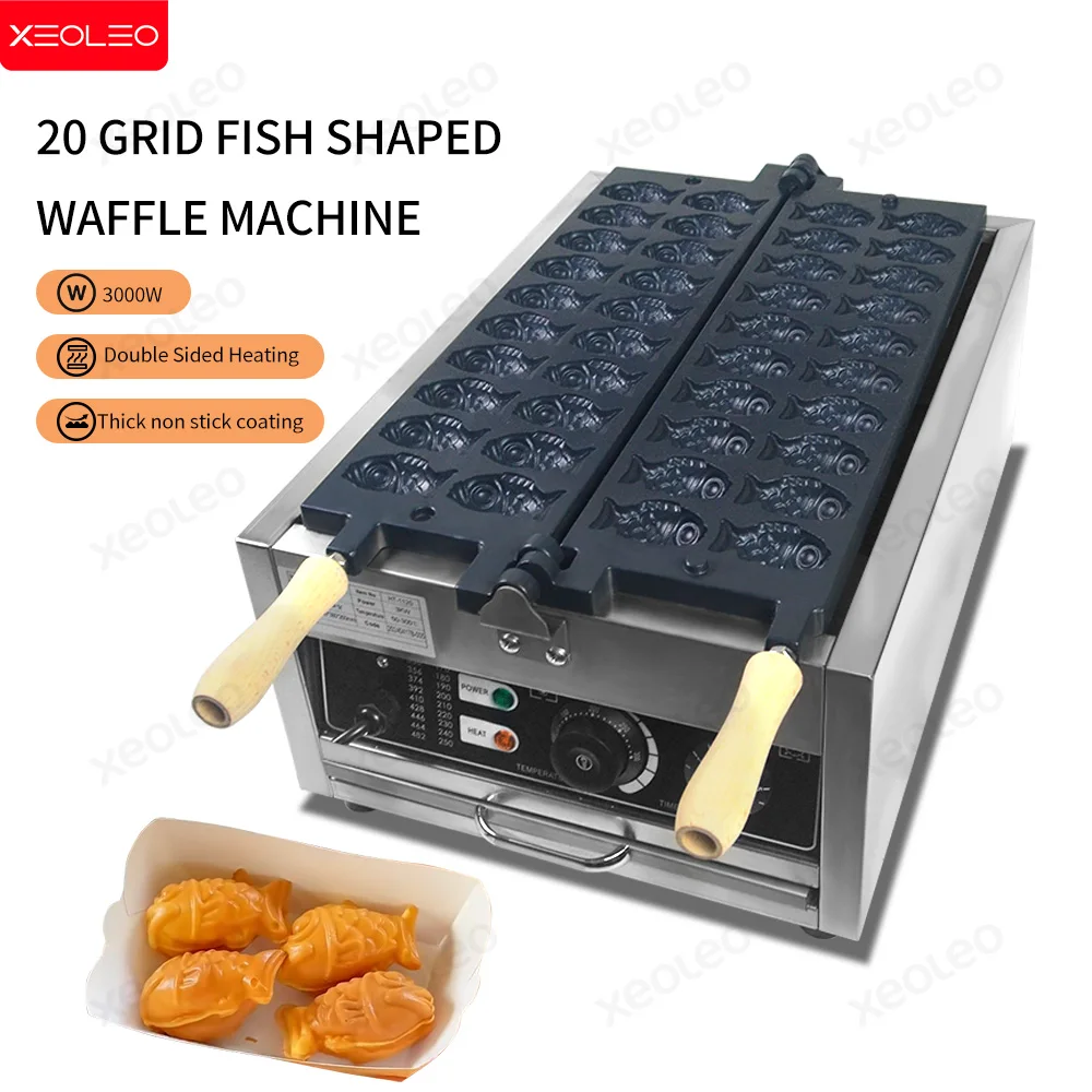 

Машина XEOLEO Taiyaki, 3000 Вт, электрическая фотомашина, 20 шт., производитель Taiyaki, антипригарная машина для закусок, хлеб в форме рыбы