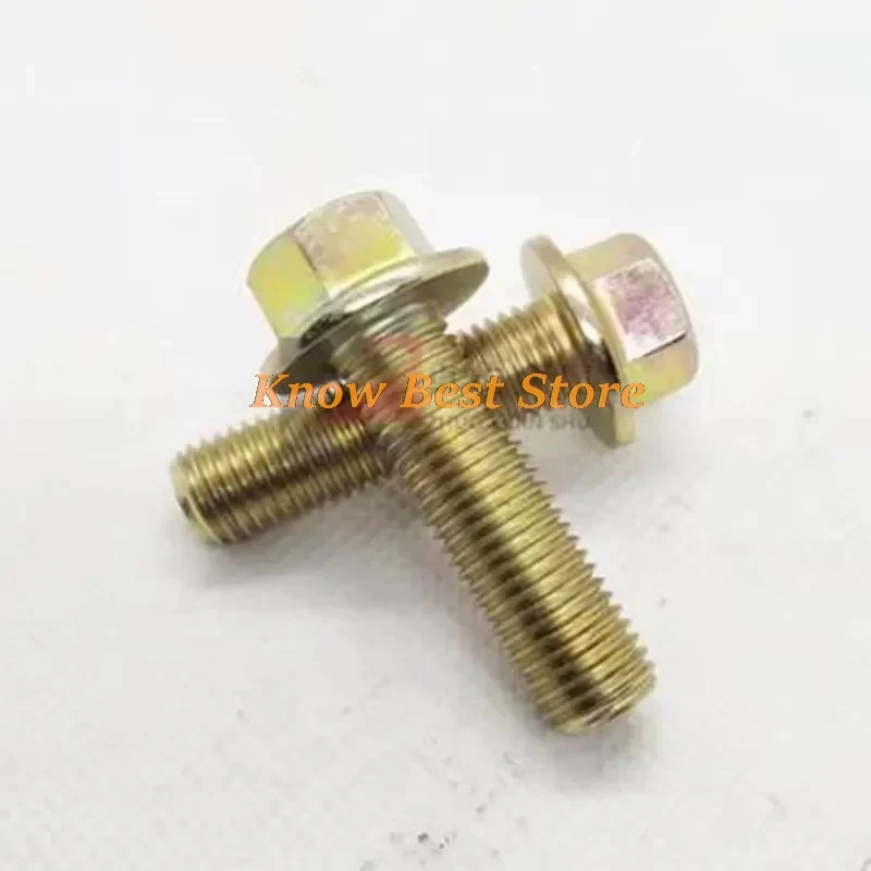 3-20PCS M10x1.25 M12x1.25 M14X1.5 Grade 10;9 Steel with Zinc Fine thread flange hex bolts