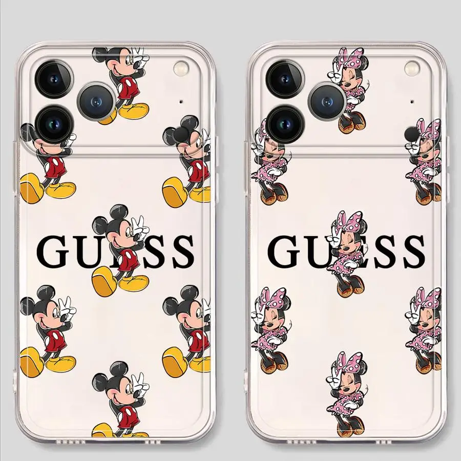 حافظة لهاتف آيفون 16 15 14 Plus 12 Mini 17 Air 7 8 13 12 11 Pro MAX XR 16e ديزني ميكي ميني فاشن #1