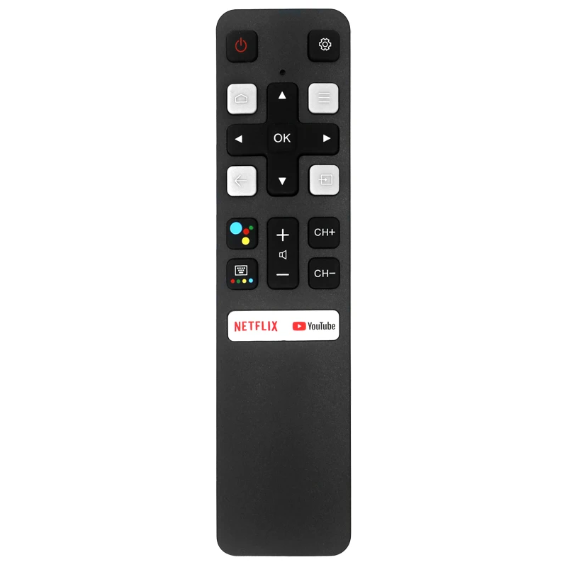 Пульт дистанционного управления rc802v fnr1 для tcl с netflix и youtube rc802v 49p30fs 65p8s 55c715 49s6800 43s434 43p8 (f604a) 43p717 (v83)