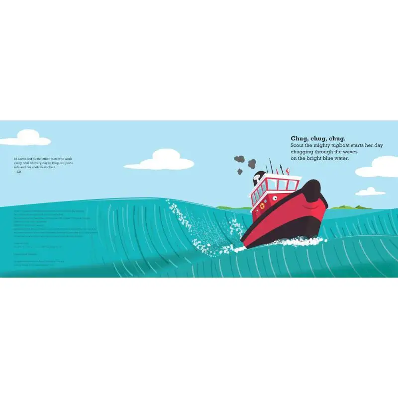 Scout The Mighty Tugboat Charles Beyl Albert Whitman  Company 9780807572641 Book