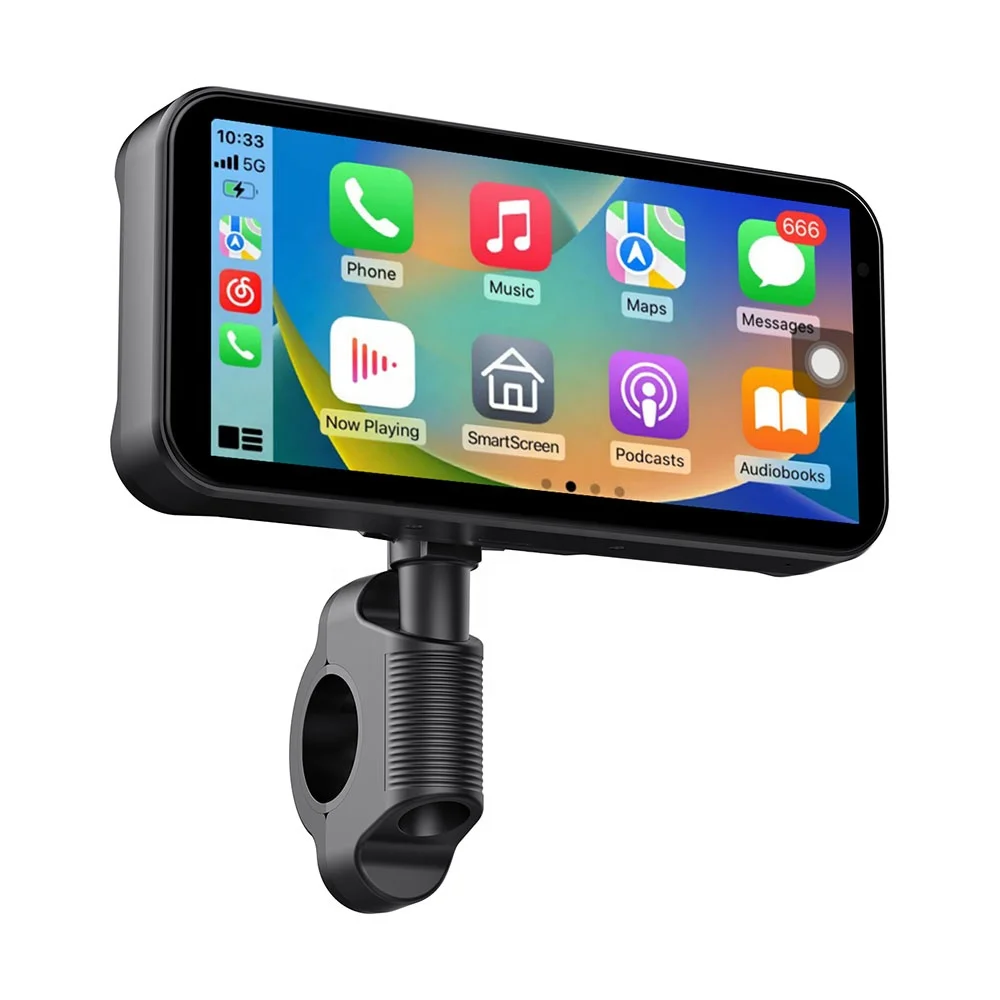 Motorcycle Wireless Car 6.25-inch Touch Screen Navigation IPX7 Waterproof Dashboard Display Screen
