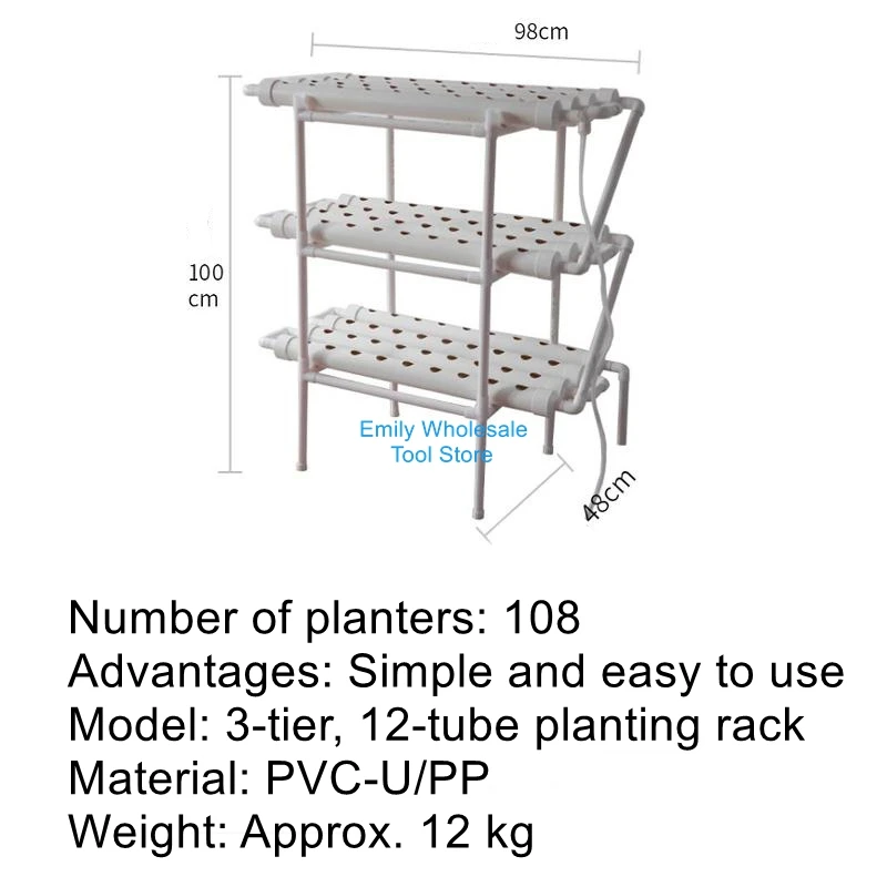 Balcony Pipeline Hydroponic Vegetable Cultivation Machine Soilless Planting Equipment Multi-Layer Vertical Gardening Rack