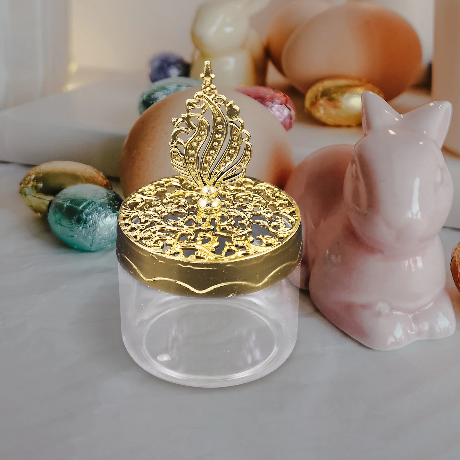 

12 Pcs Clear Candy Boxes Packaging for Party Favors Wedding Treats Plastic Jewelry Small Favor Boxes Transparent Containers
