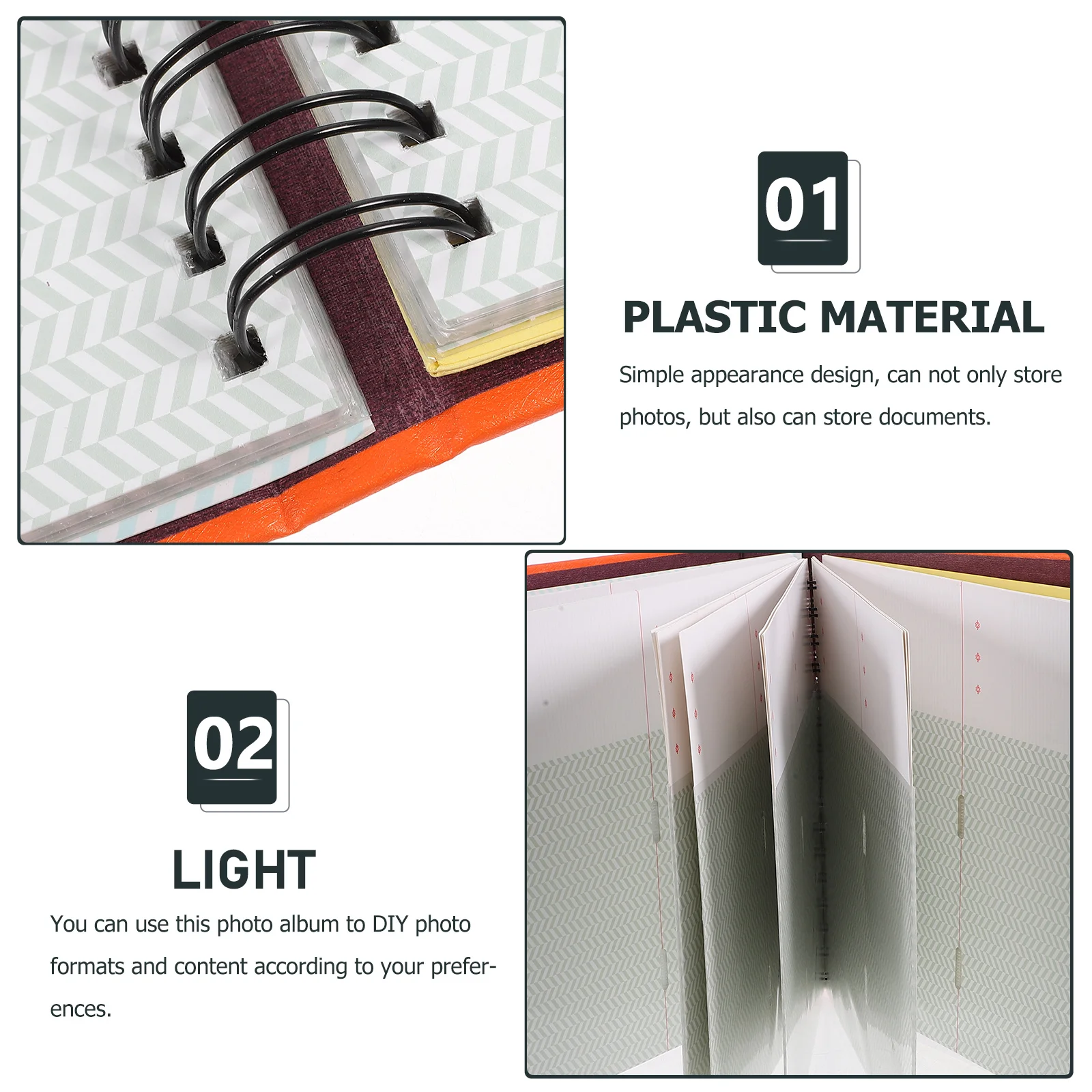 

Tickets Album Stylish Portable Memory Book For Travel Photos Movie Concert Stamps Collection Storage Scrapbook