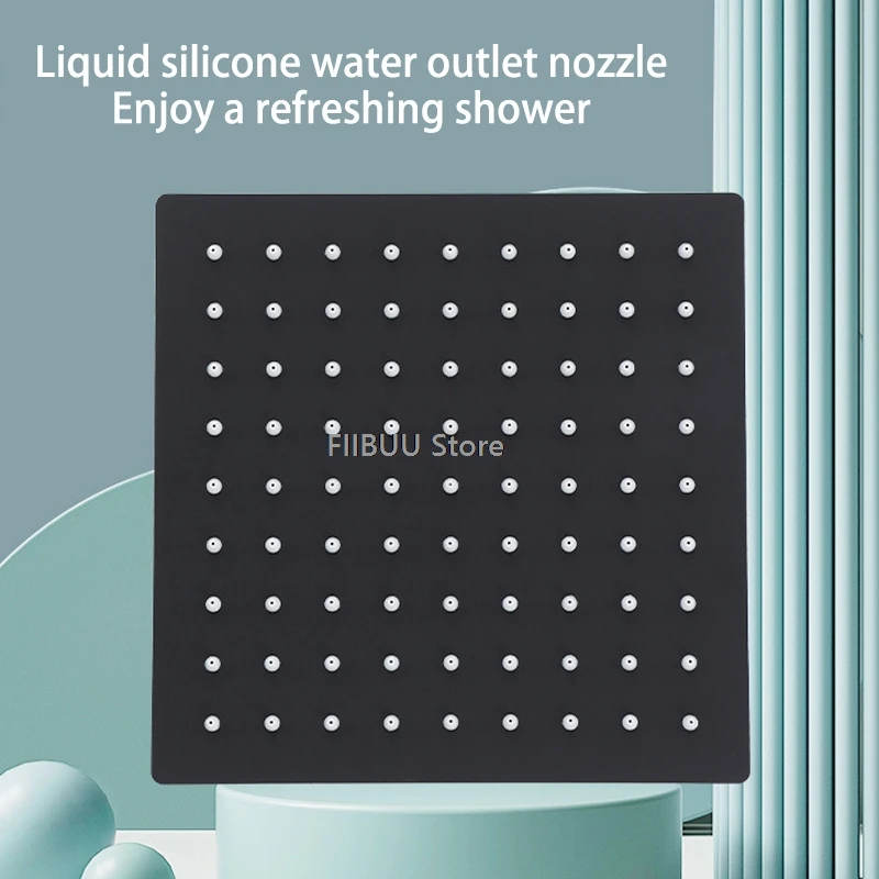 Modern Button Control Shower System Adjustable Height Wide Rainfall Shower Head High Pressure Cleaning Sprayer Shower Set Hotel