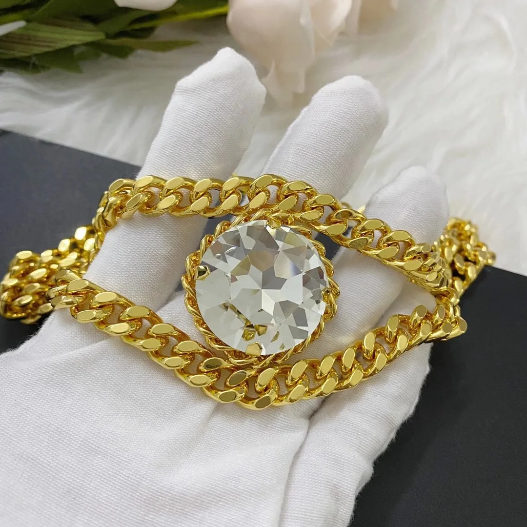 

Diamond-encrusted ladies' necklace