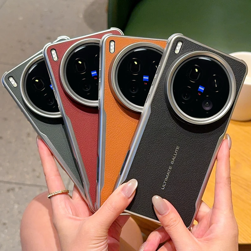 

Для VIVO X200 X200 Pro X200 ProMini X200 ультра кожаный магнитный водонепроницаемый сверхобычайный чехол для телефона с отпечатками пальцев