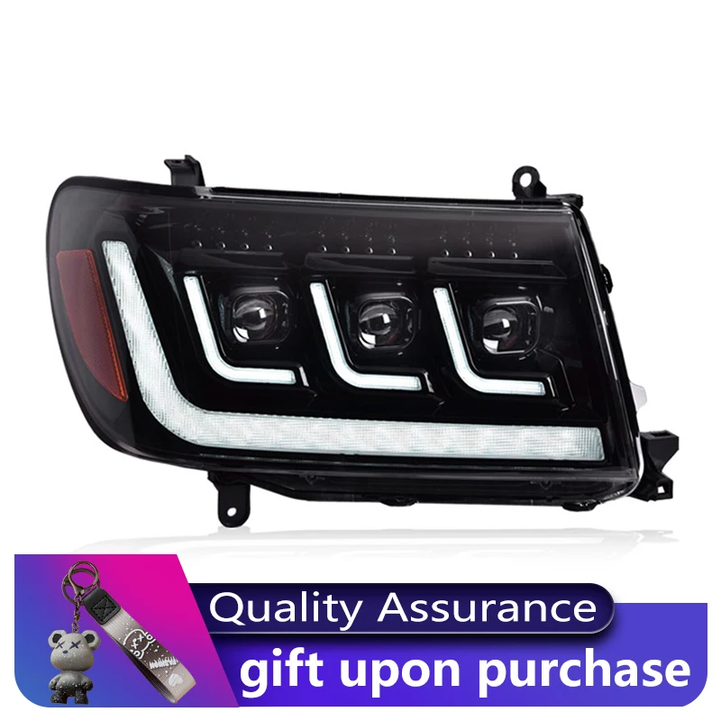 Auto reflektor dla Toyota 1998-2007 Land Cruiser LC100 FJ100 4700 przednie światła DRL lampa czołowa LED dynamiczne światło dzienne akcesoria