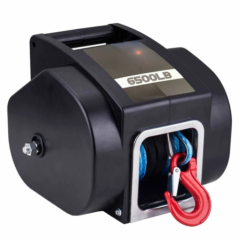 12V5000 lb external SUV winch electric marine portable self-rescue winch hoist