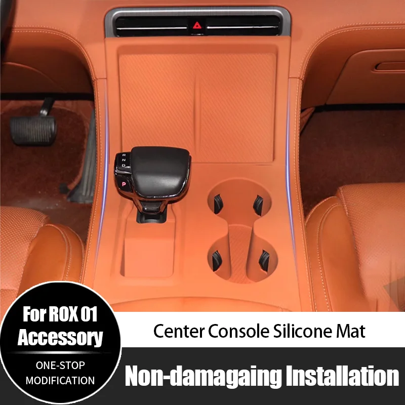 

For Rox 01 Center Console Silicone Mat Pad Decorative Hot Selling Car Interior Accessories