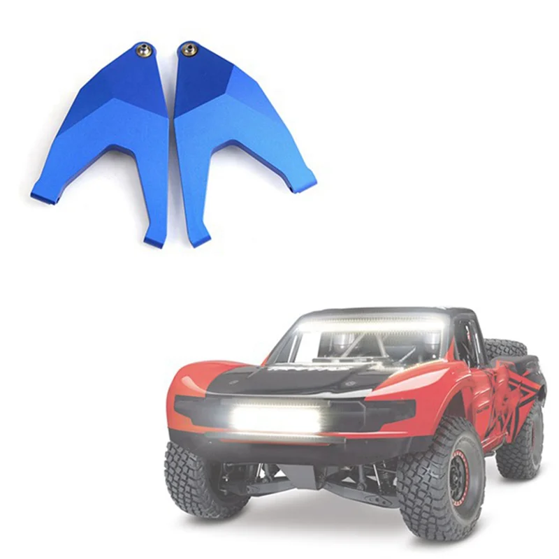 Brazo de suspensión inferior delantero de Metal para Traxxas Unlimited Desert Racer UDR 1/7 RC, accesorios de repuesto para actualización de coche, color plateado, 2 uds.