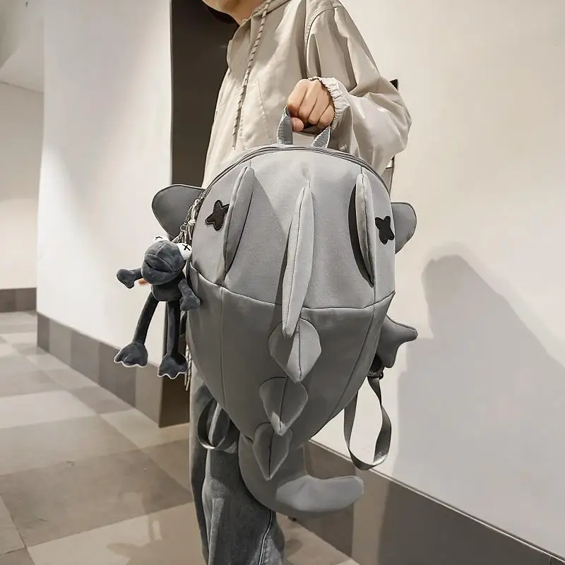 حقيبة ظهر Shark للرجال والنساء، علامة تجارية عصرية، تصميم متخصص، شخصية، قبيحة، لطيفة، حقيبة ظهر إبداعية