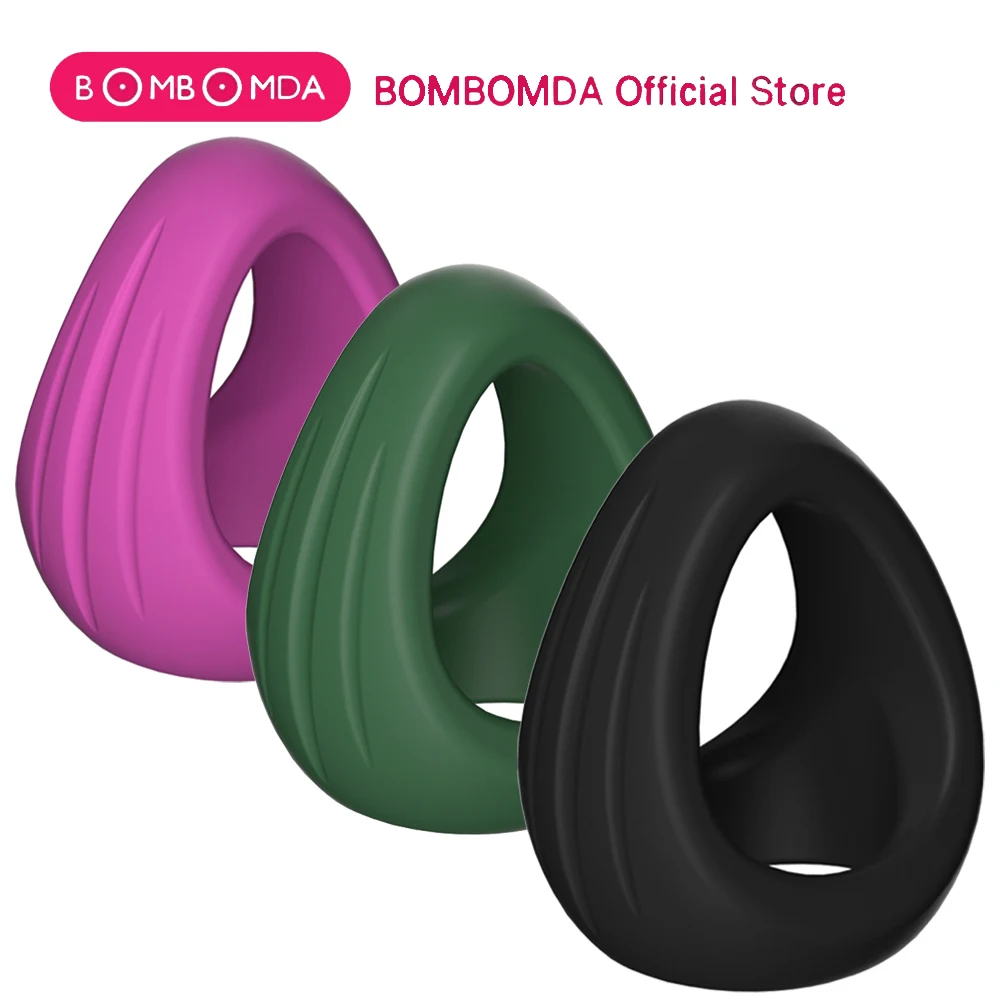 Men Penis Ring Silicone Cock Rings Male Lock Ejaculation Scrotal Ball Stretcher anillo hombre Cockring Sex Toys For Men