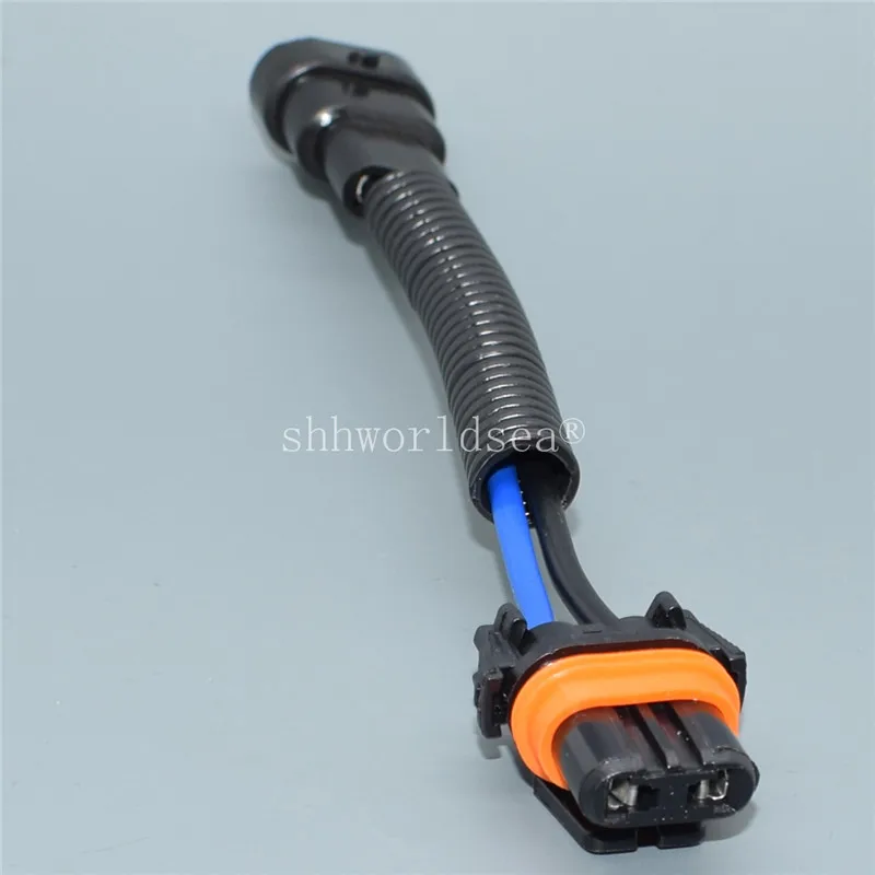 Shhworldsea 2pcs HB3 9005 bulb socket led lamp base adapters car connector extension cable 9005 HB3 ceramic plug adapter plug