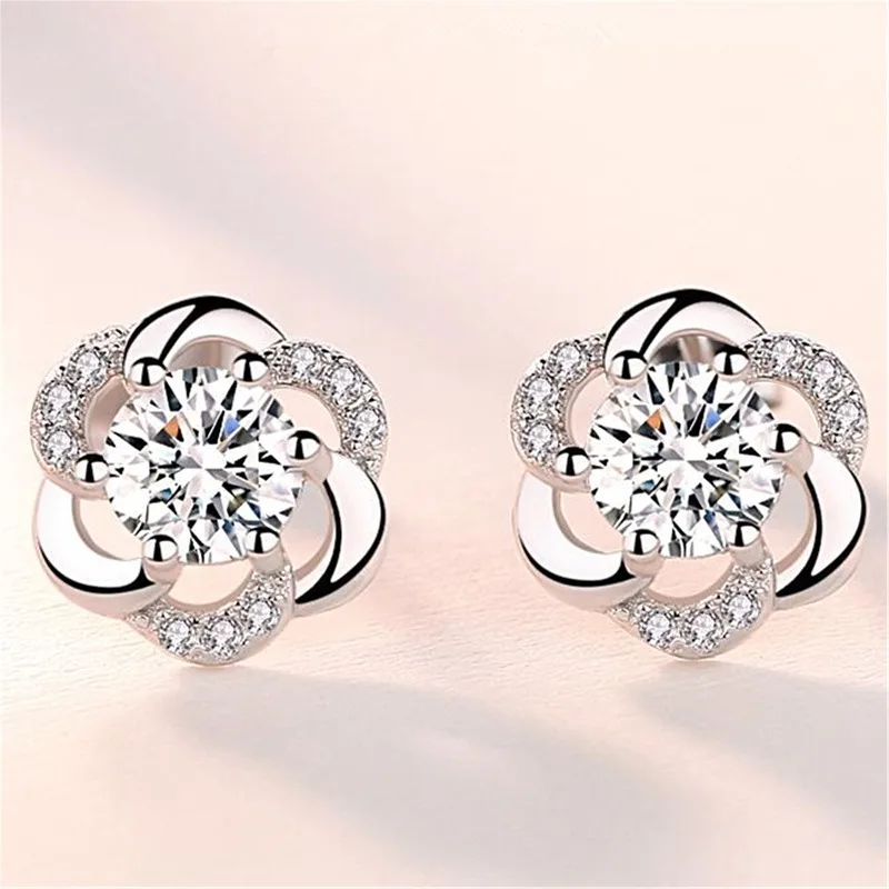 Neue Ohrringe aus 925er-Sterlingsilber, 5A-Zirkon, für Damen, exquisiter Student, Freundin, Schmuck, Accessoires, Hochzeit, Mode, Geschenk