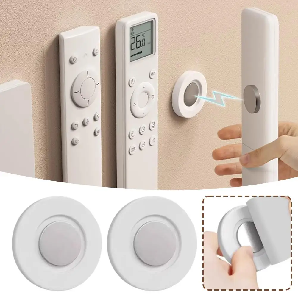 Magnetic Remote Control Holder Wall Mount No-Drilling Strong Adhesive Storage Hook Anti-Lost Organizer for TV Air Conditioner view 4
