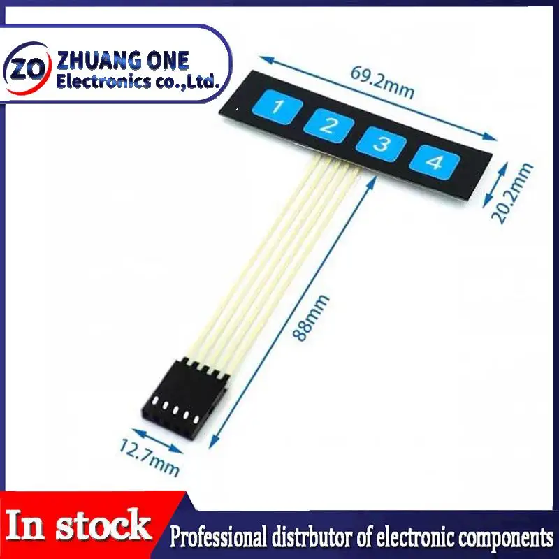 4 12 16 20 teclas 1*4 3*4 4*4 4*5 teclado con interruptor de membrana 1x4 3x4 4x4 4x5 teclado de matriz para coche inteligente arduino