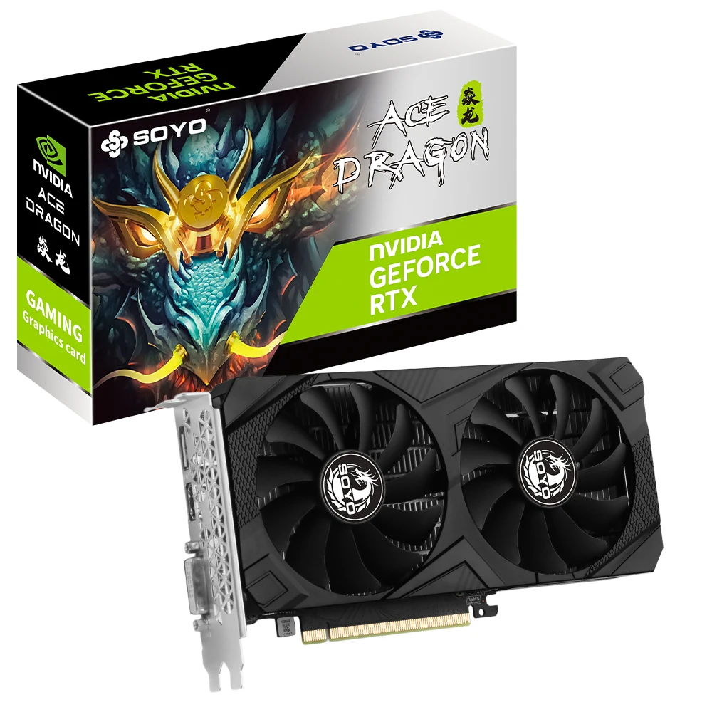 SOYO Grafikkarten RTX 3050 6G GDDR6 GPU NVIDIA PC Computerkomponenten PCI Express X16 4.0 Gaming Grafikkarte RTX 3050 Neu