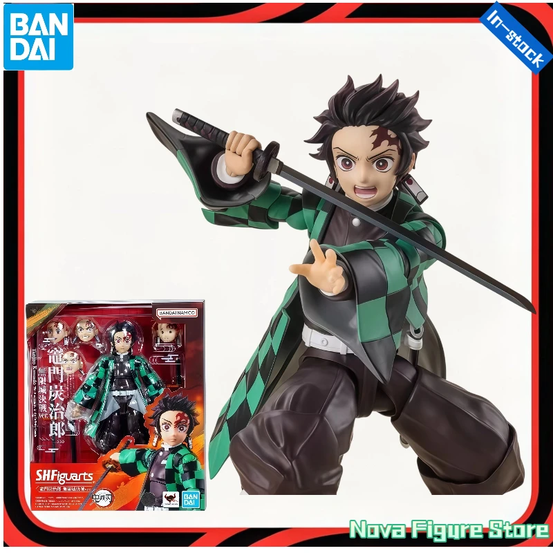 Disponible en stock: Figura de acción de BANDAI S.H.Figuarts, Demon Slayer: Kimetsu No Yaiba, Tanjiro Kamado, La batalla final en el Castillo Infinito.