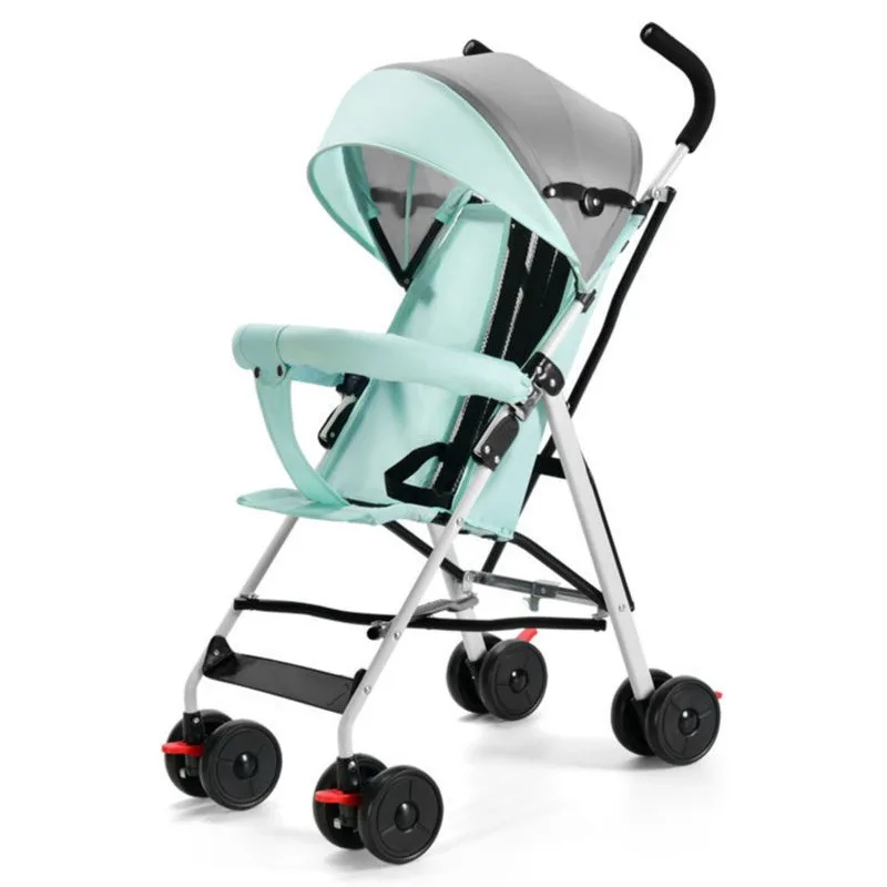 Baby strollers can sit, lie down, fold out, go out, multi-function strollers