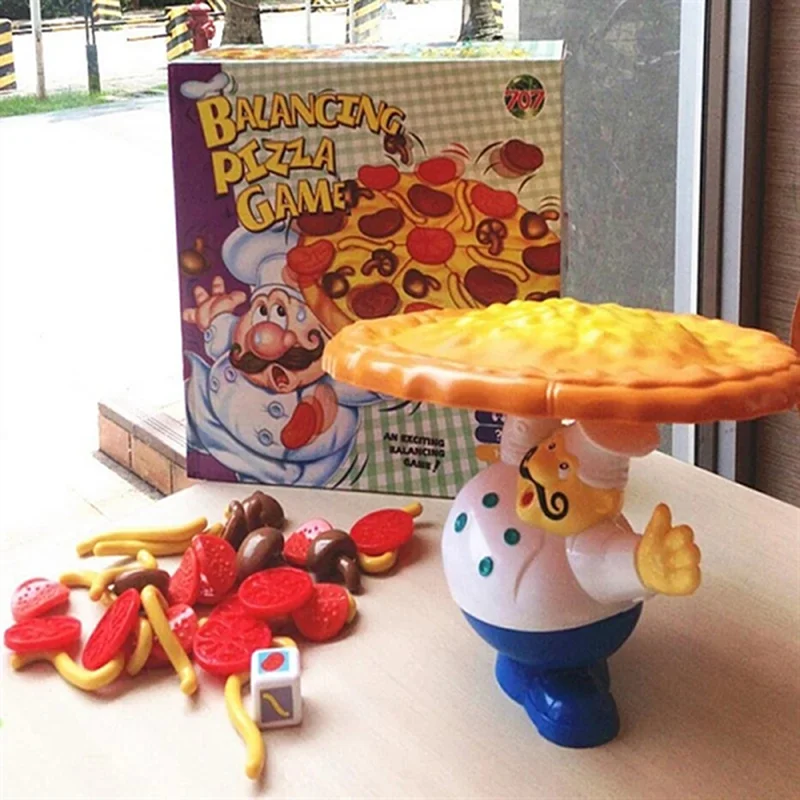 Balance Pizza Children Toys Board Game Funny Family Friends Party Balancing Table Game Simulation Pizza Desktop Game Toy for Kid