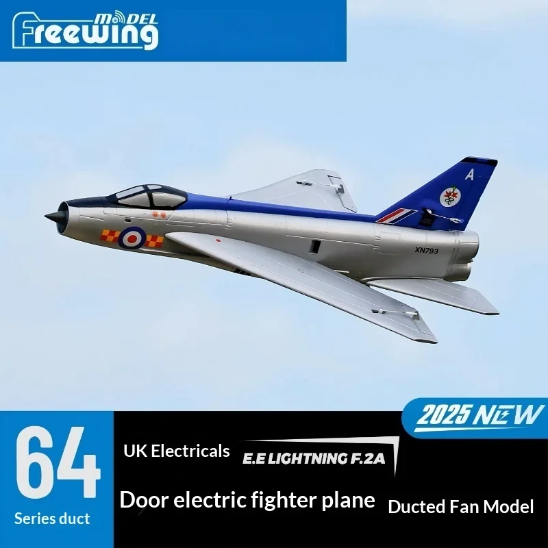 Freewing EE Lightning F2A 64mm Electric EDF RC Jet Fighter Airplane Model For Outdoor Aviation Hobbyists Flight Training