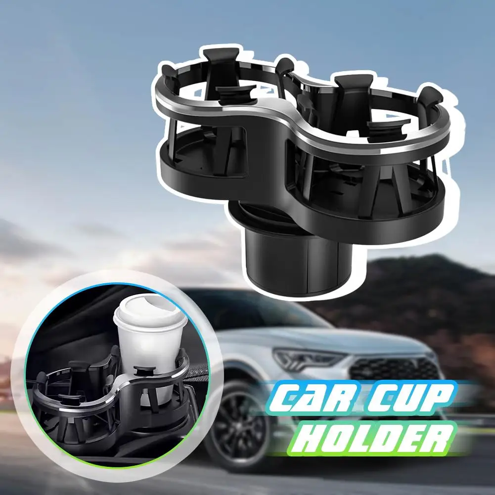 Multifunctional Double Car Water Cup Holder with Adjustable Mounting Base Universal Automobile Cup Holder Stand for Boat Ve D5O6
