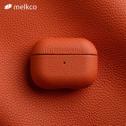 Melkco Funda De Cuero Genuino Premium Para Apple Airpods Pro