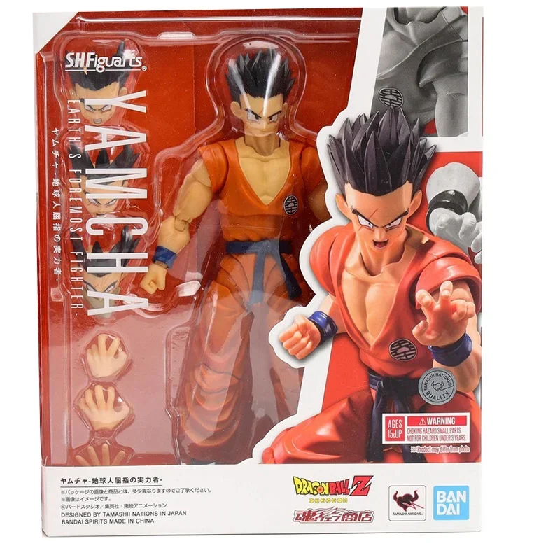 Bandai Dragon Ball Z S.H.Figuarts Yamcha ภาพเคลื่อนไหวอะนิเมะ Action Figure สําเร็จรูปชุดของขวัญของเล่นของขวัญ