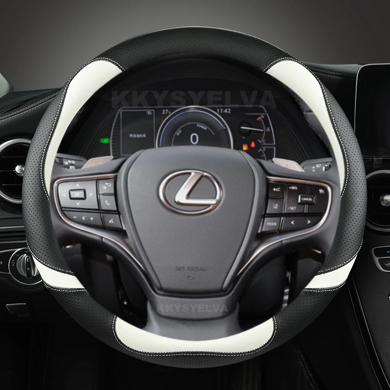 

Microfiber Leather Car Steering Wheel Cover 38cm For Lexus is250 RX350 is350 GX460 is300 ES350 RC LS NX CT200h Auto Accessories