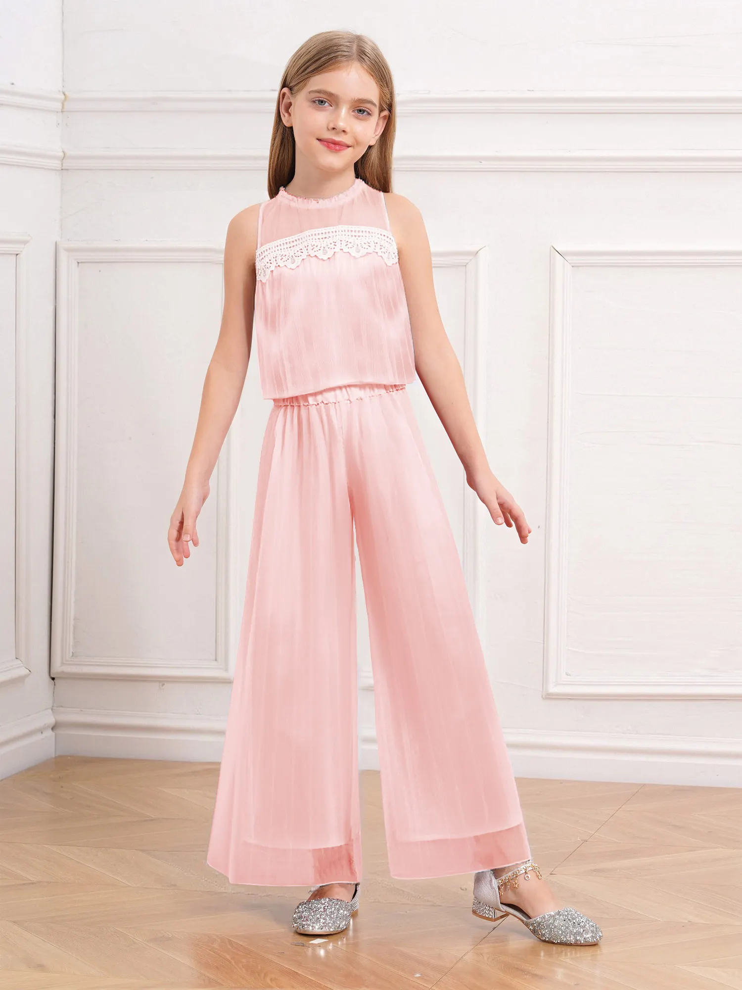 Trajes de gimnasia y Ballet para niñas, traje de baile de Jazz moderno, Tops de patinaje con pantalones, traje de fiesta de princesa, Ropa de baile de moda