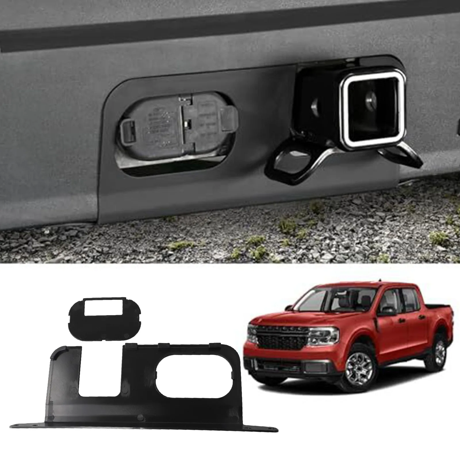 for hitch Rear Bumper Cover for Ford For Mavericks between the Years of '22 and '25 Effortless Setup Process