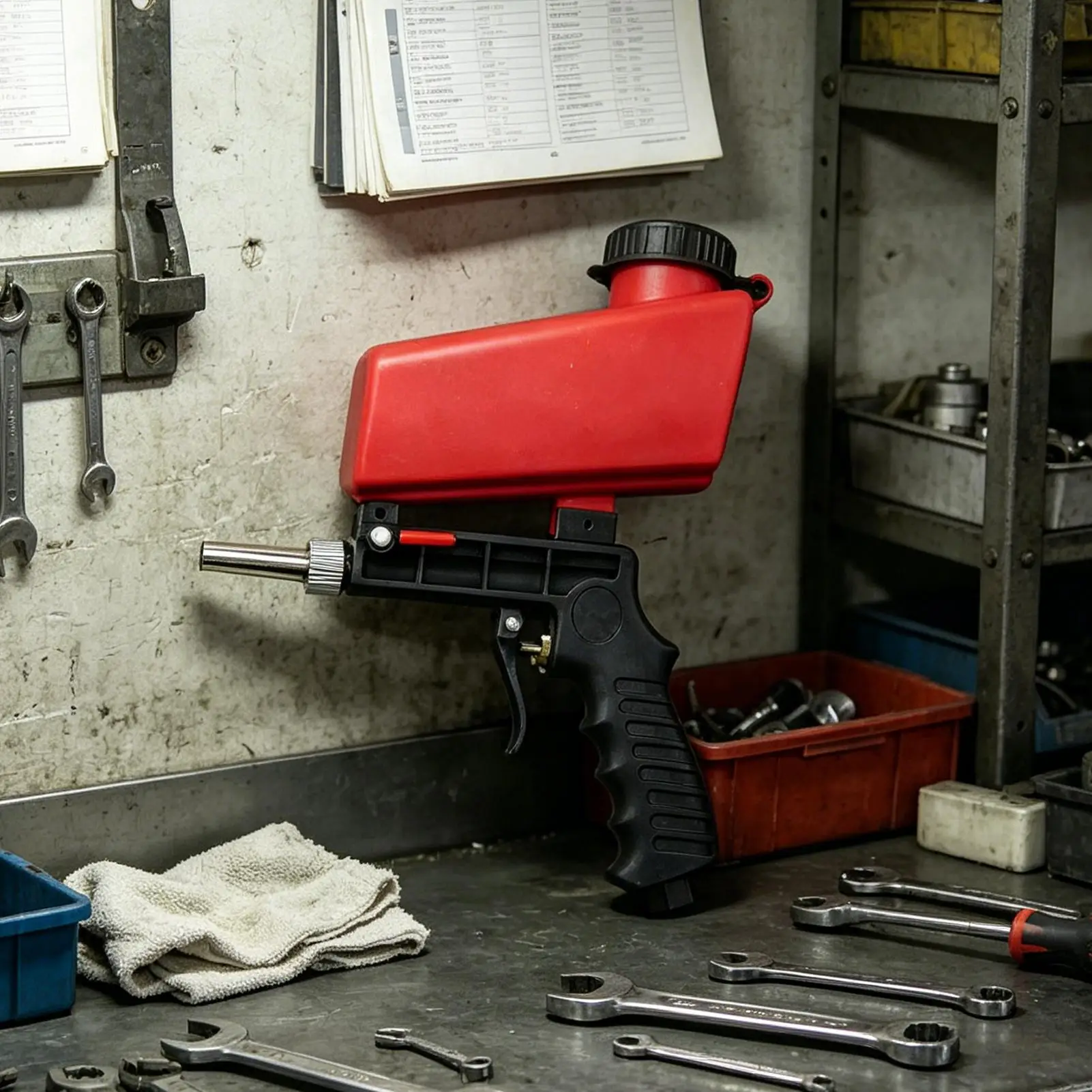 Portable Sand Blasting Hand Tool,Wide Application,Suitable For Rust Stain Removal With Different Cleaning Powders