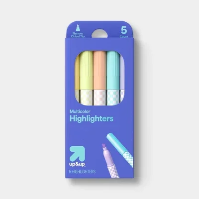 

5pk Fashion Writing Highlighters