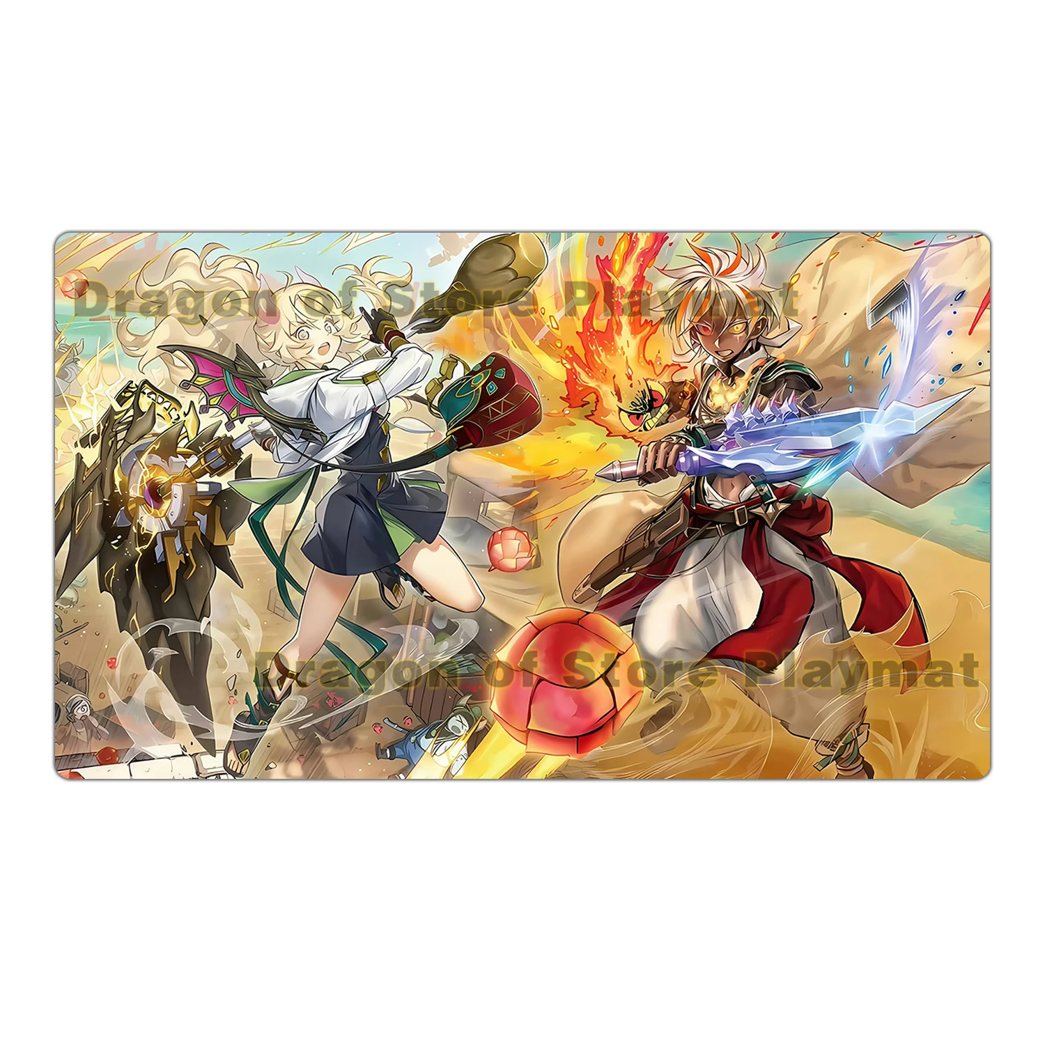 YuGiOh The Fallen The Virtuous Play Mat DIY Fusion Dispatch TCG