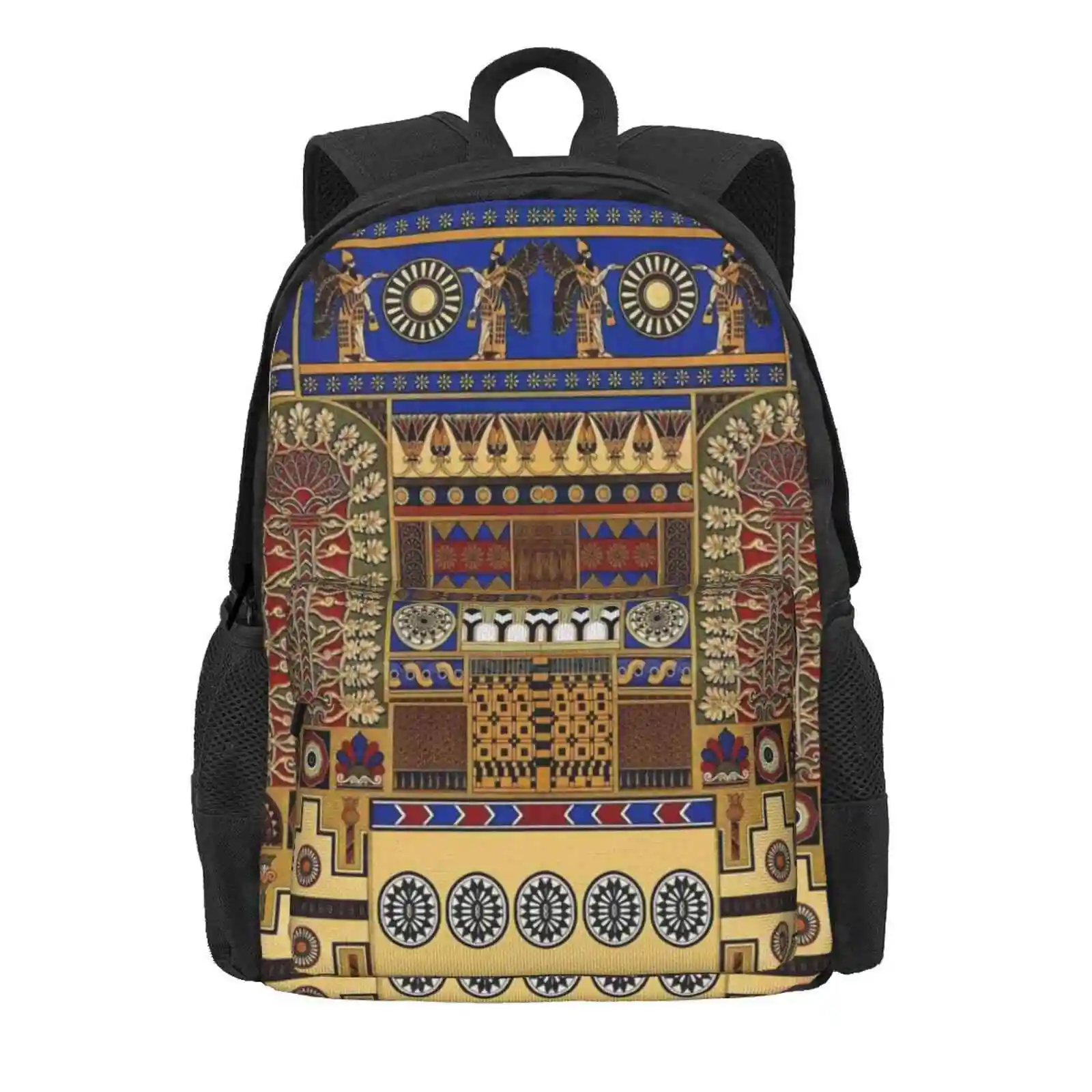 Ancient Assyrian Art Hot Sale Schoolbag Backpack Fashion Bags Ancient Assyrian Art Assyrians Mesopotamia