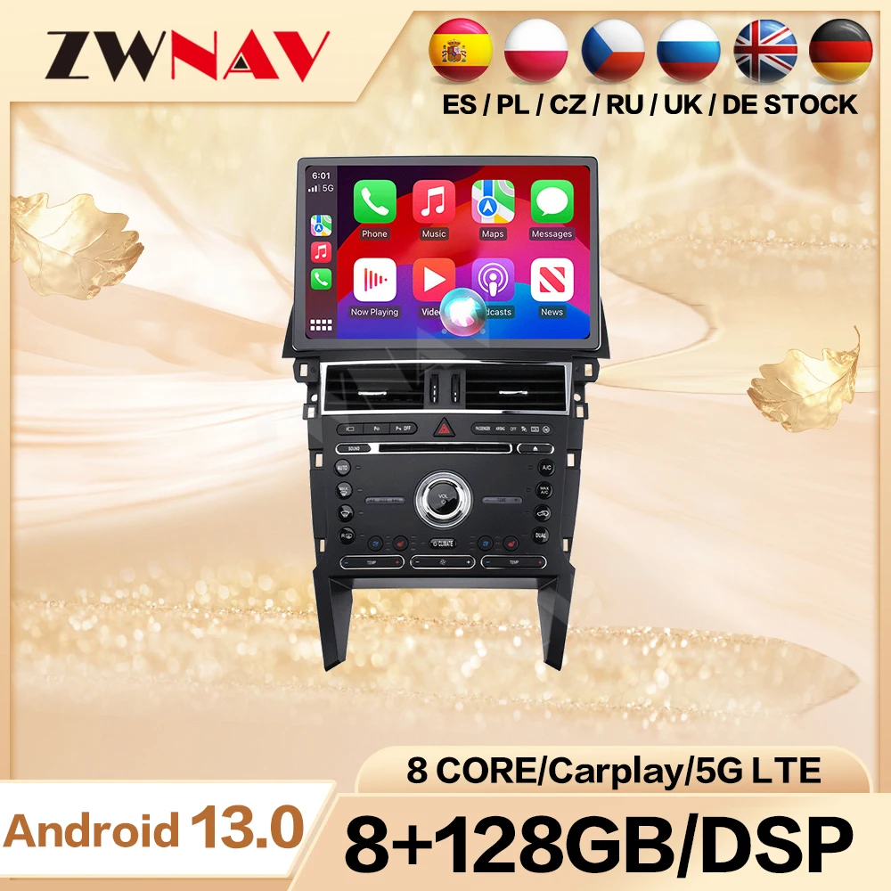 ZWNAV Android 14 Car Radio For Ford Explorer 2011-2018 GPS Navigation Wireless CarPlay Android Auto DSP Sound WIFI 4G System