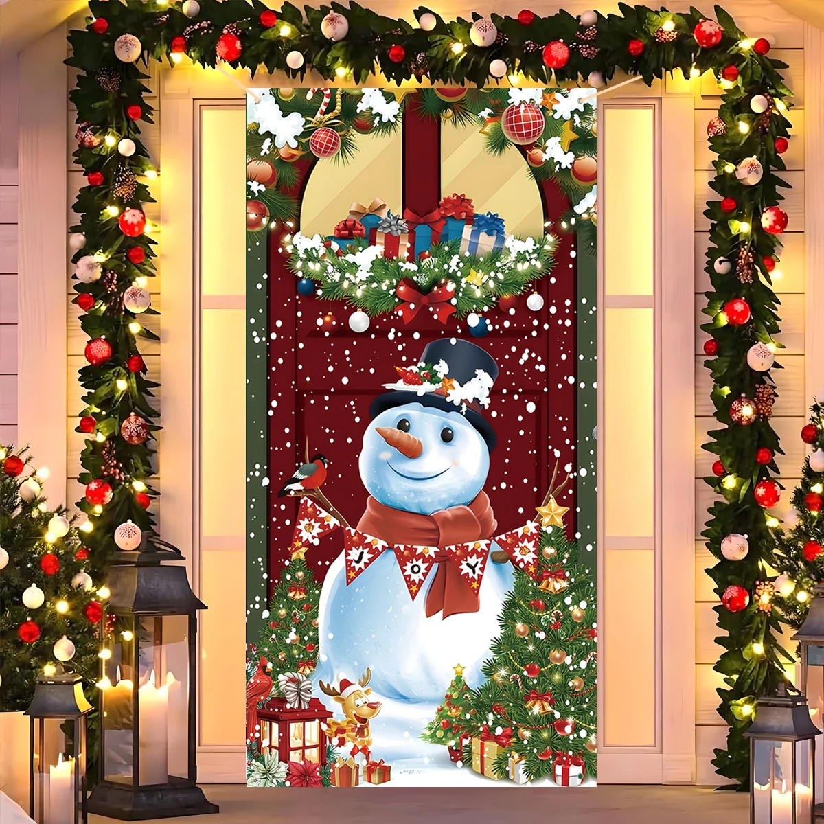 Bonhomme de Neige à Sensation Verticale pour Noël, Porte d'Arbre, Pendentif, Joyeux Noël, Décoration pour la Maison, Nouvel An 2024, 2025