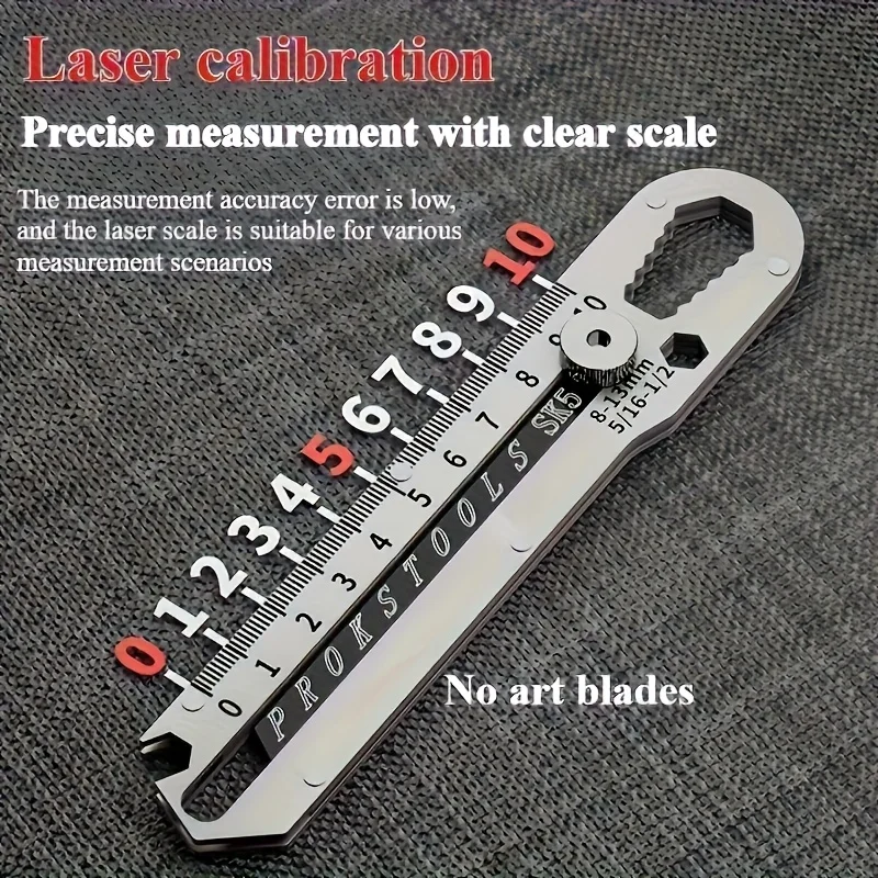 مقبض سكين متعدد الوظائف 12 في 1، فولاذ سميك عالي التحمل من الفولاذ المقاوم للصدأ، حامل أدوات قطع المكتب، مقبض سكين المساعدة، مقبض مضاد للانزلاق، تصميم خالٍ من السكاكين #1